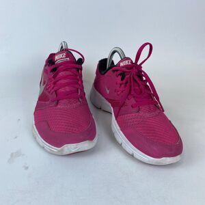 Nike Flex Experience RN3 Trainers Shoes Youth 6.5Y Pink Mesh Lace Up‎ 653698 601
